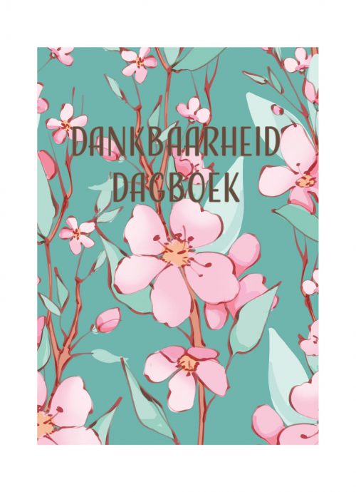 Dagboek Dankbaarheid Japanse Kers Turquoise