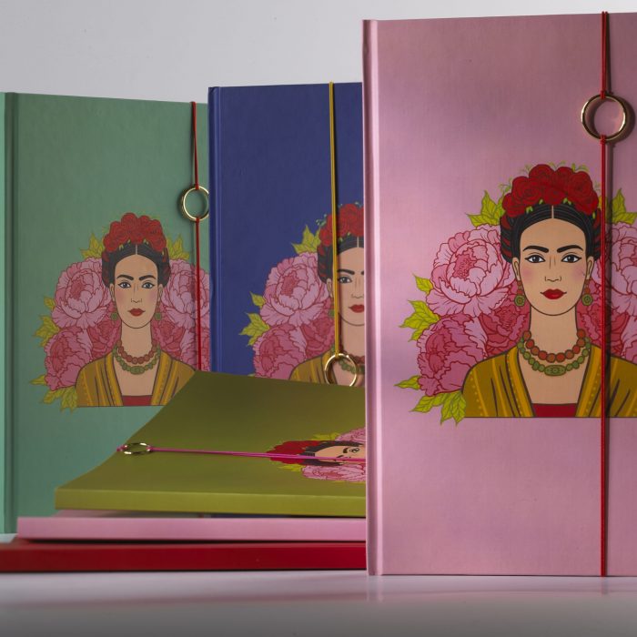 A4 Notitieboek Frida Kahlo Roze Gelijnd - Afbeelding 7