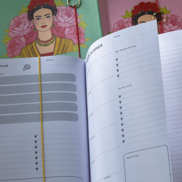 Planner Frida Kahlo Zeegroen Hardcover - Afbeelding 8