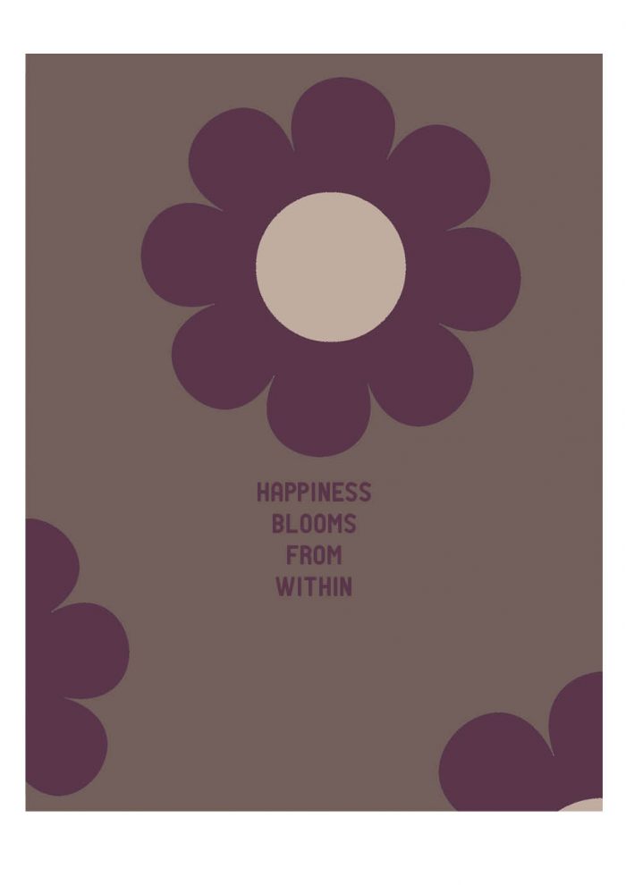 Notitieboek Bloem Happiness Bordeaux Rood Gelijnd