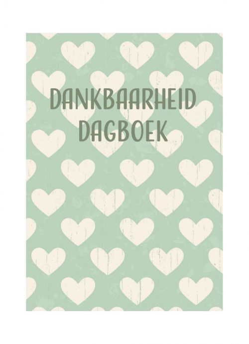 Dagboek Dankbaarheid Hartjes Groen