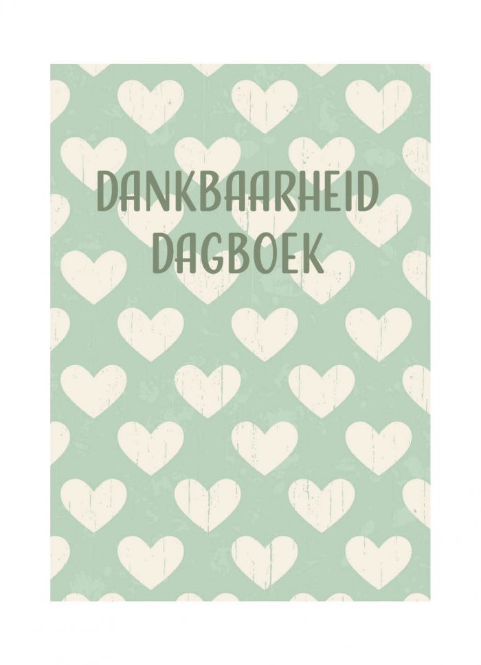 Dagboek Dankbaarheid Hartjes Groen