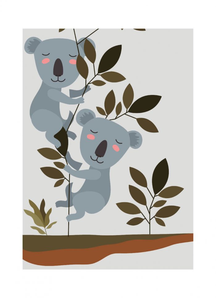 Notitieboek Grande Koala Grijs Gelijnd