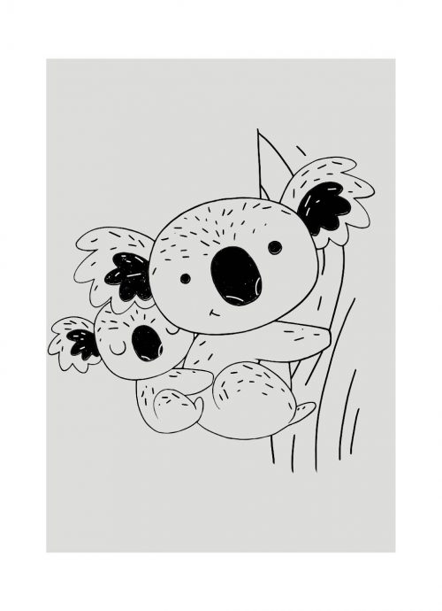 Notitieboek Grande Koala Grijs Gelijnd