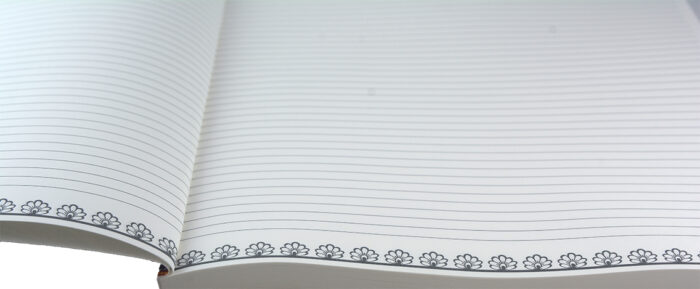 A4 Notitieboek Batik Classic Turquoise Gelijnd - Afbeelding 5