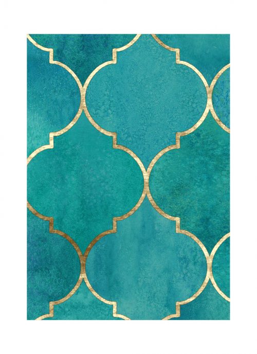 Notitieboek Grande Oosters Turquoise Gelijnd