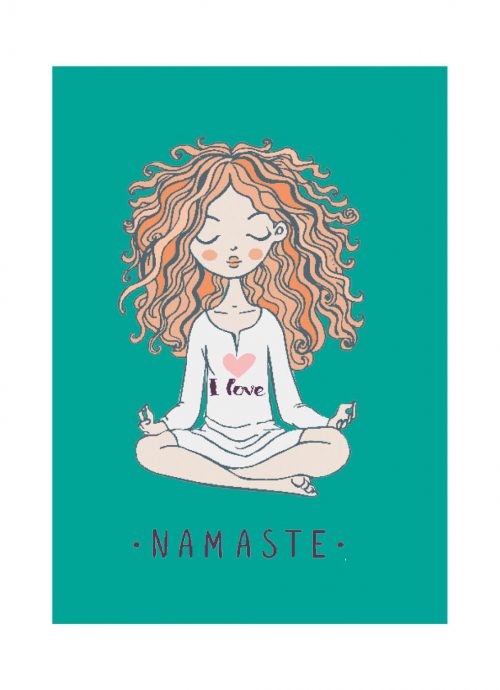 Notitieboek Grande Yoga Meisje Zeegroen