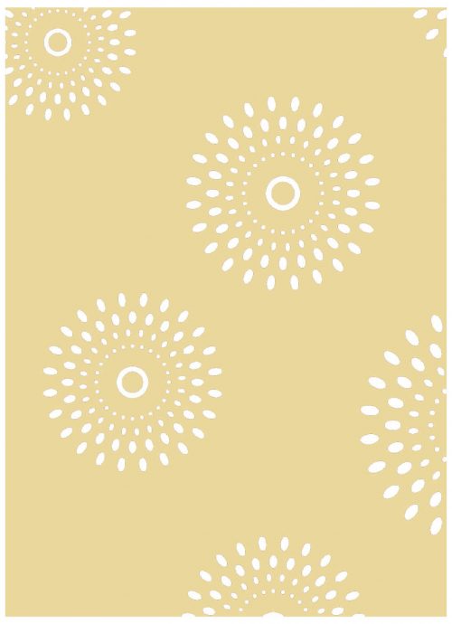 A4 Notitieboek Batik Cirkels Beige Gelijnd