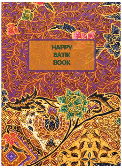 A4 Notitieboek Batik Bruin Geel Blanco