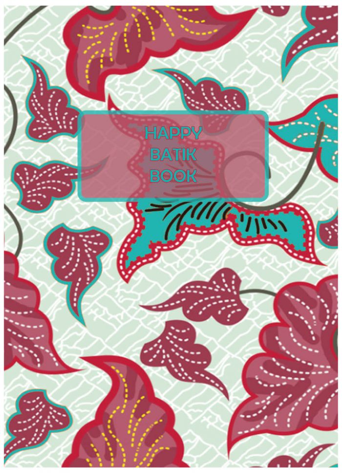 A4 Notitieboek Batik Turquoise Blanco