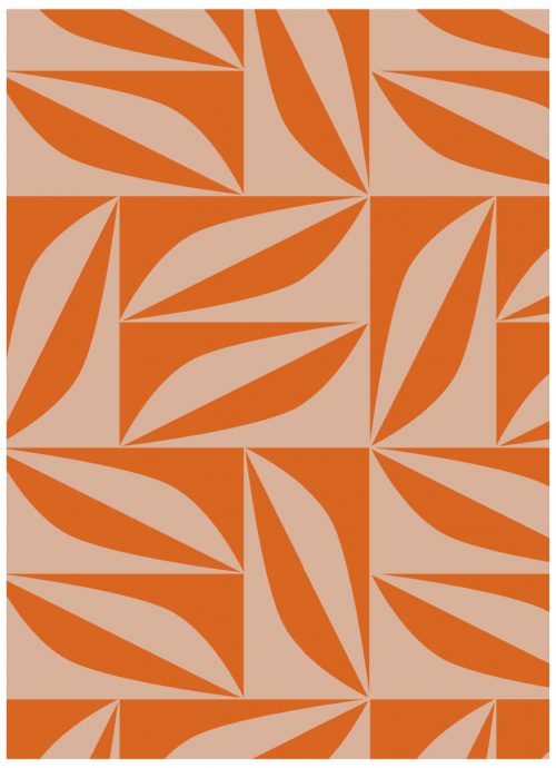 A4 Notitieboek Patroon Oranje Roze Gelijnd
