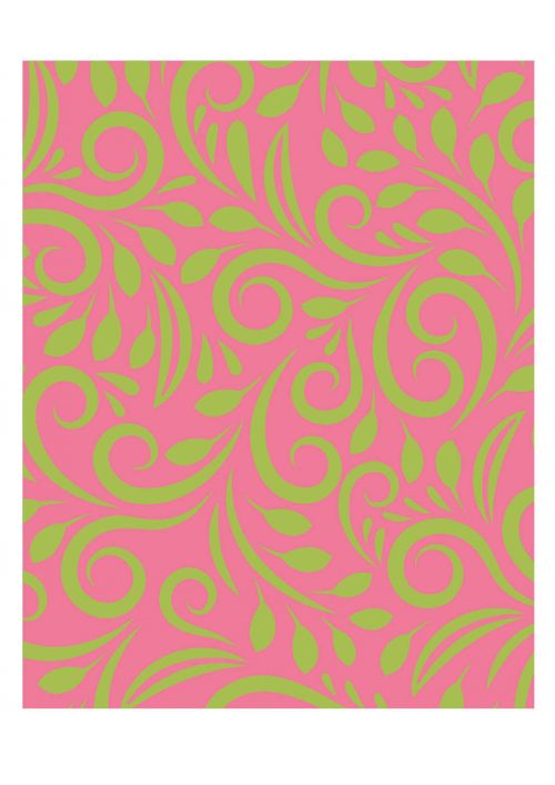 Notitieboek Klassiek Groen Roze Large Blanco