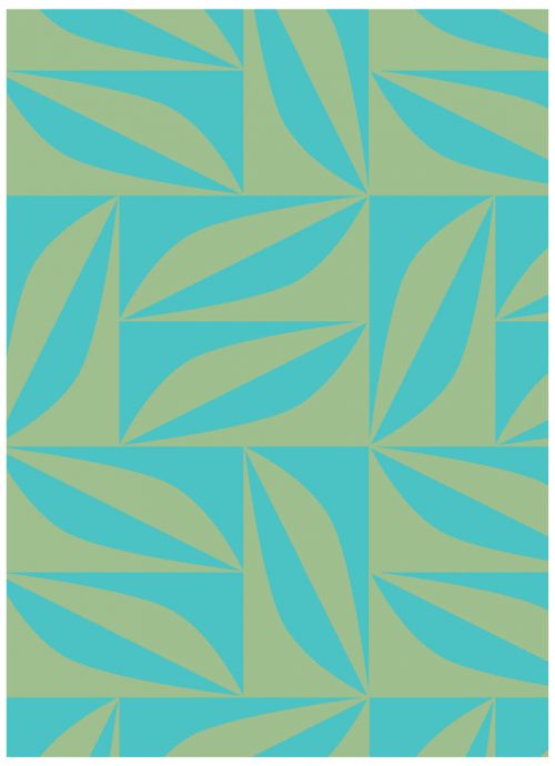 A4 Notitieboek Patroon Turquoise Groen Gelijnd