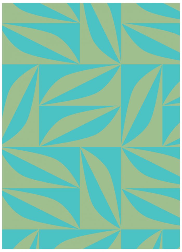 A4 Notitieboek Patroon Turquoise Groen Gelijnd