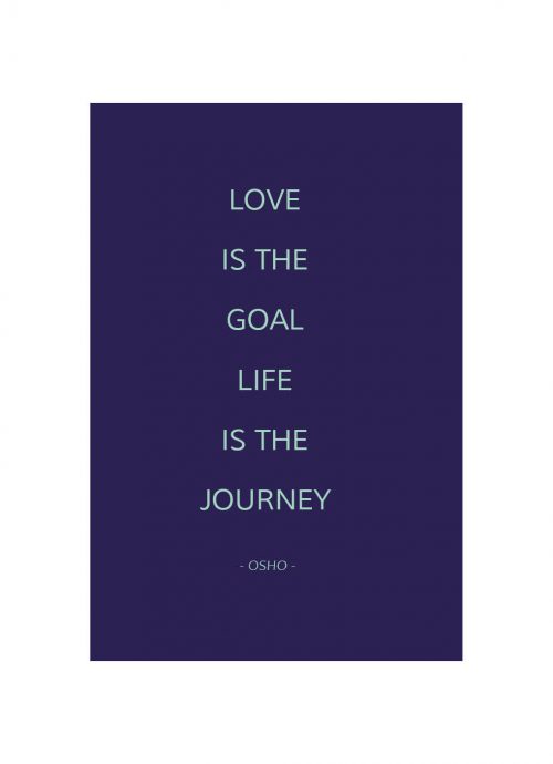 A5 Notitieboek Quote Osho Paars Gelijnd