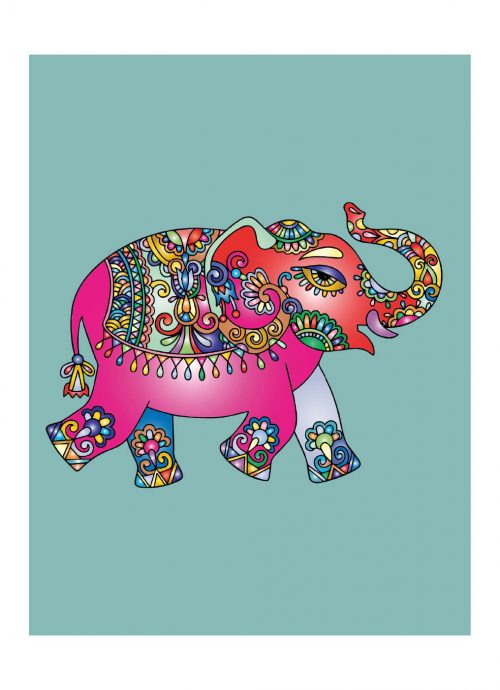 Notitieboek Large Olifant Zeegroen