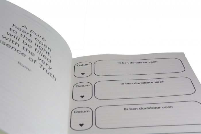 Dagboek Dankbaarheid Hartjes Zwart en Rood - Afbeelding 8