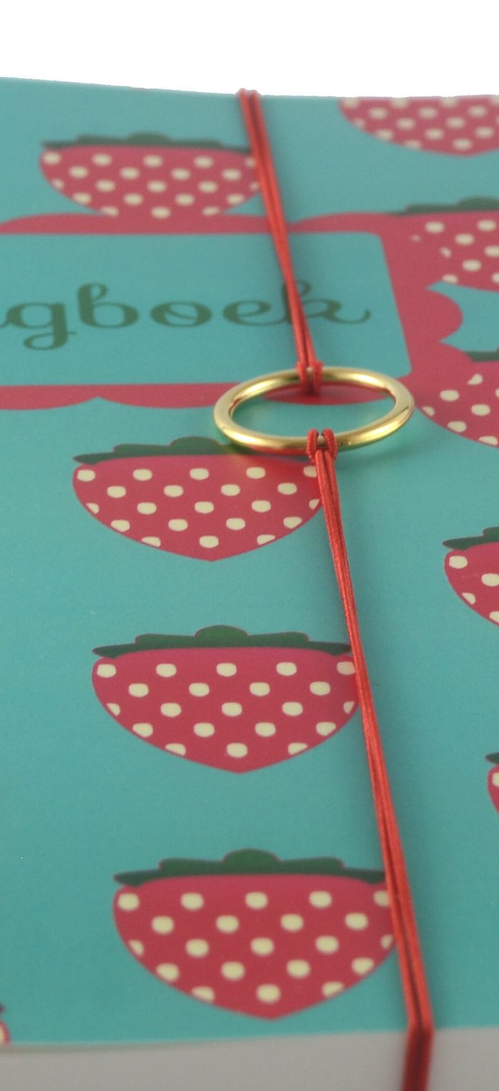 Eetschrift-Dagboek Aarbeien Turquoise - Afbeelding 6