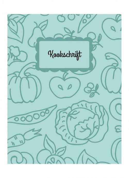 Kookschrift Receptenboek Licht Blauw