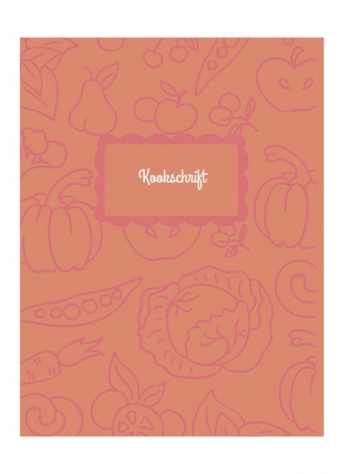 Kookschrift Receptenboek Roze Oranje