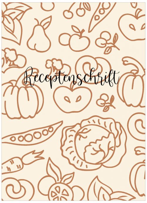 Kookschrift Receptenboek Bruin Crème