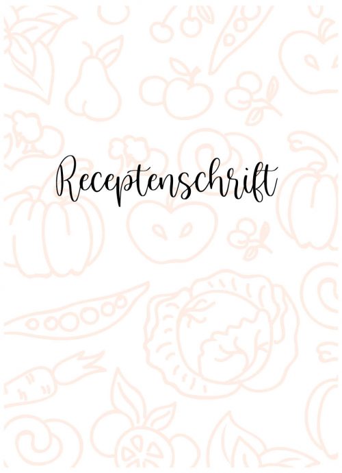 Kookschrift Receptenboek Roze Crème