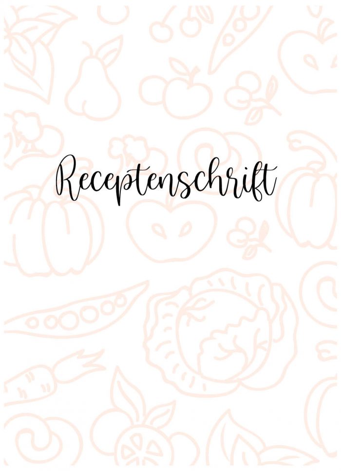 Kookschrift Receptenboek Roze Crème