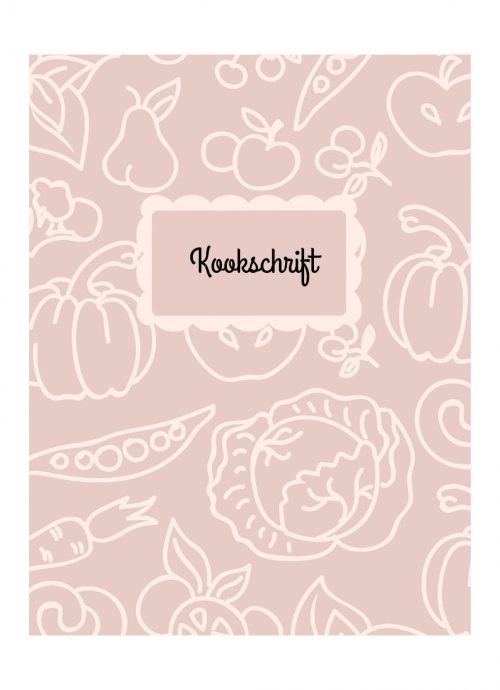Kookschrift Receptenboek Roze
