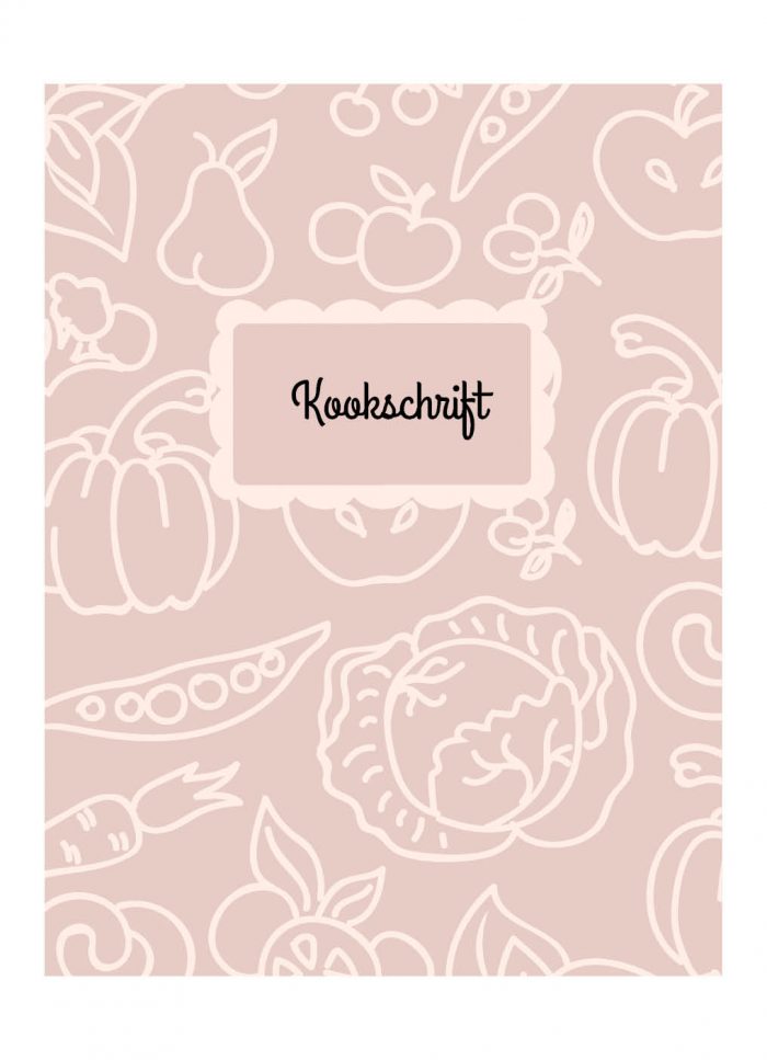 Kookschrift Receptenboek Roze
