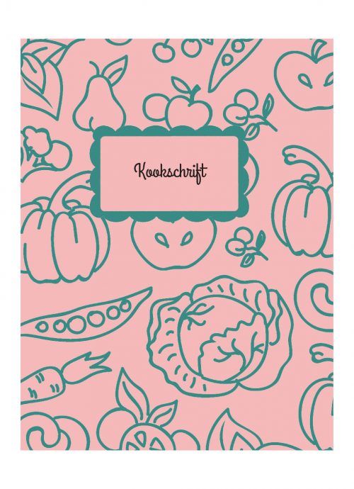 Kookschrift Receptenboek Oud Roze