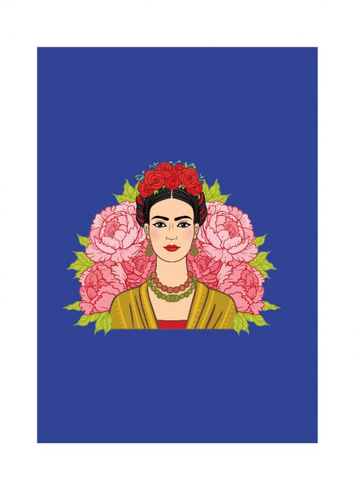 Planner Frida Kahlo Blauw Hardcover