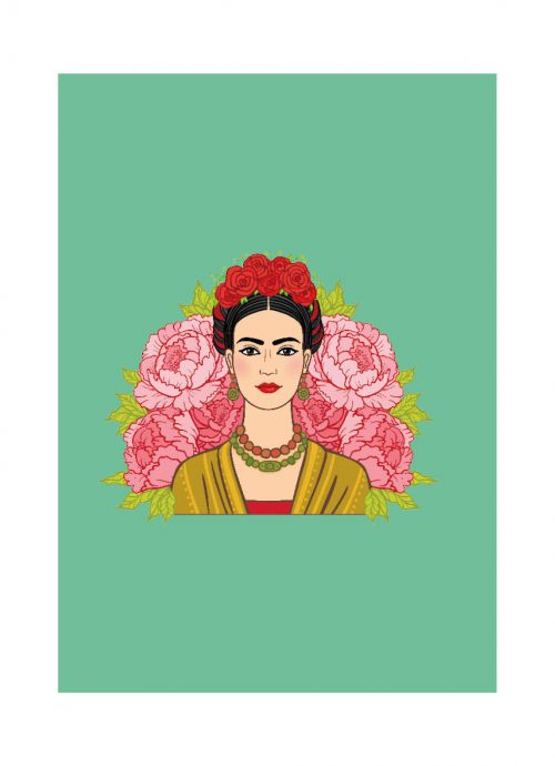 Planner Frida Kahlo Zeegroen Hardcover