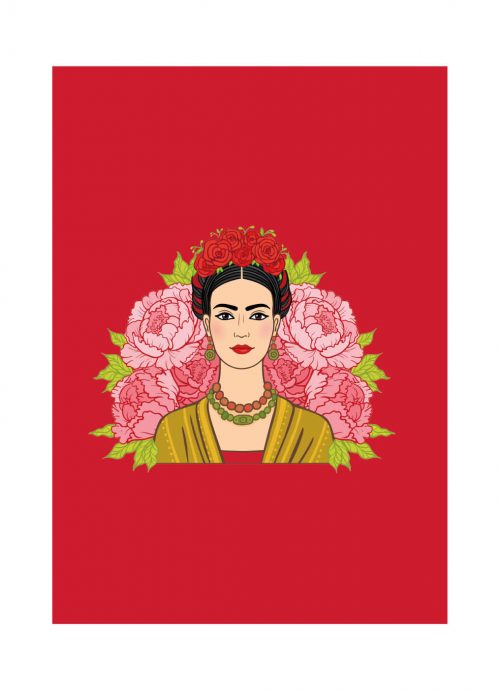 Planner Frida Kahlo Rood Hardcover