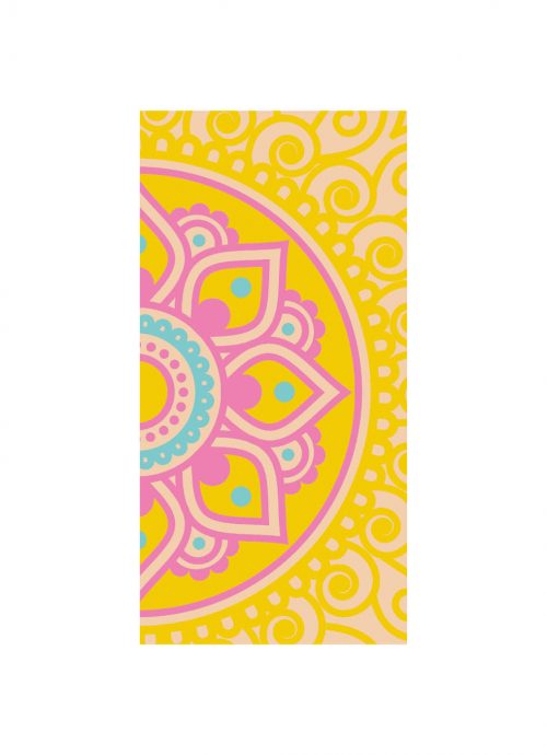 To Do Boek Mandala Geel Roze Gelijnd