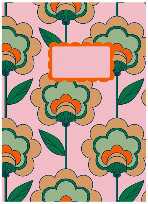 A4 Planner Retro Roze Groen
