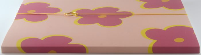 A4 Notitieboek Bloemen Roze Beige Gelijnd - Afbeelding 3