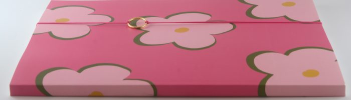 A4 Notitieboek Bloemen Roze Gelijnd - Afbeelding 3
