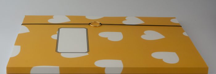 A4 Notitieboek Hartjes Geel Gelijnd - Afbeelding 3