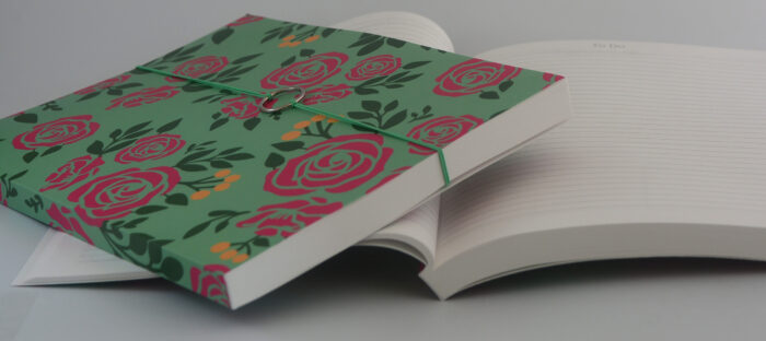 Softcover weekplanner tegeltjes patroon roze geel - Afbeelding 7