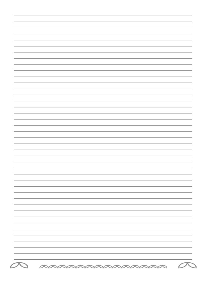 Gelijnde pagina's notitieboek A4
