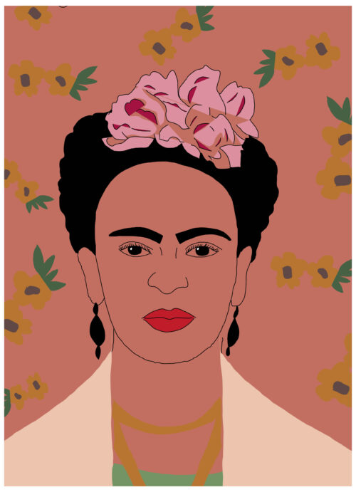 frida kahlo A4 notitieboek oranje