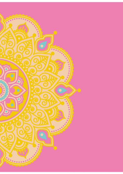 A4 Notitieboek Mandala Roze gelijnd