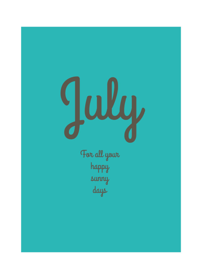 Dagboek July Maand Boek