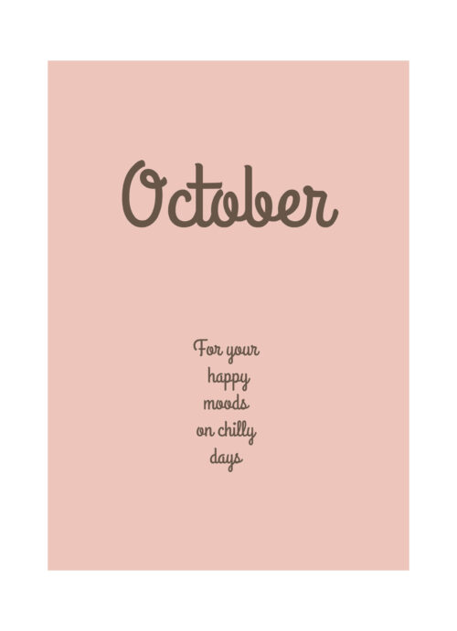 Maand October Dagboek