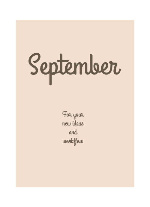 maand dagboek september