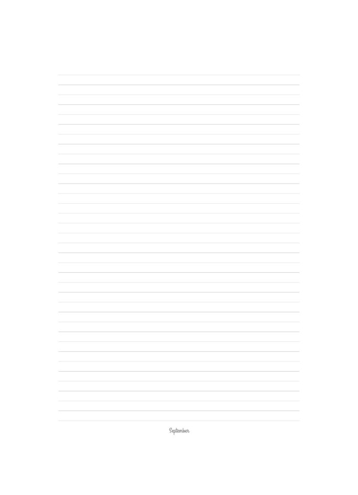 Dagboek september maand boek