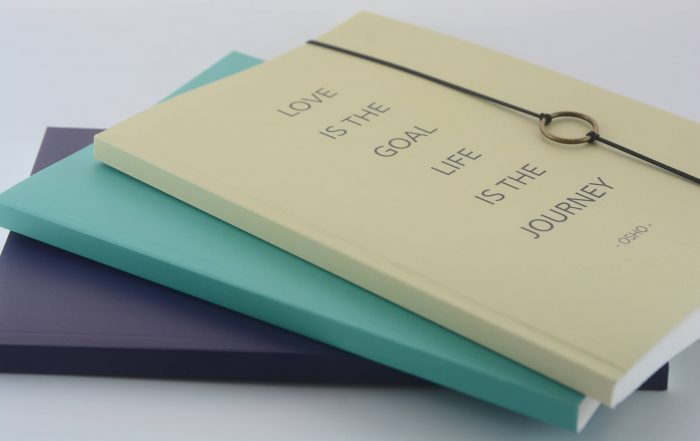 A5 Notitieboek Quote Osho Paars Gelijnd - Afbeelding 3
