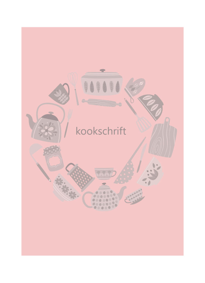 Kookschrift Receptenboek Roze