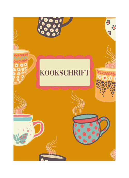 Kookschrift Receptenboek Servies Oranje