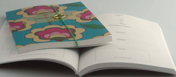 Wandeldagboek Patroon Blauw Roze - Afbeelding 10